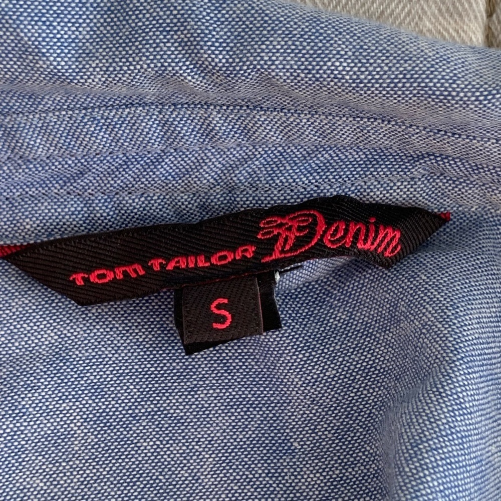 Tom Tailor Denim Embroidered Shirt - Size S - Picture 8 of 10